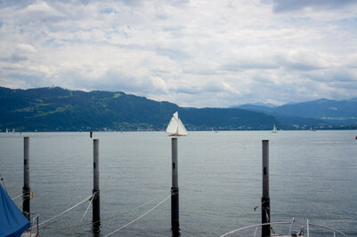 Zeilboot, Oostenrijk (ansichtkaart)