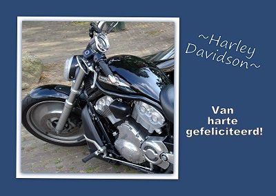 Motor, Harley Davidson (Ansichtkaart)