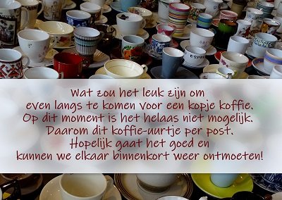 Koffie per post (Ansichtkaart)