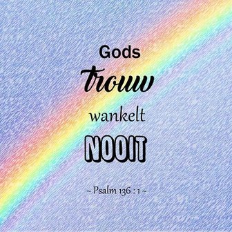 Psalm 136, Gods trouw. Fotokaart nr. TE-23