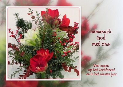 Immanu&euml;l, kerstkaart (Ansichtkaart)