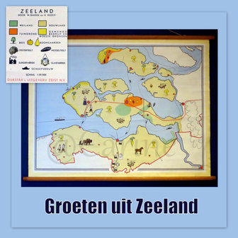 Landkaart Zeeland