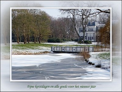 Duinvliet in sneeuw