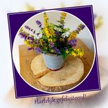 Felicitatie, veldboeket