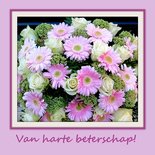 Roze boeket, beterschap