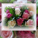 Roze rozenboeket