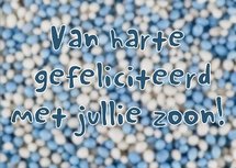 Zoon, muisjes (Ansichtkaart)