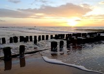 Ondergaande zon (Ansichtkaart)
