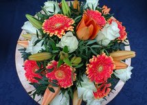 Bloemstuk gerbera (Ansichtkaart)