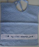 Blauwe slab met 'Leuke ukkepuk'