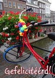 Feest-fiets (Ansichtkaart)