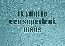 Superleuk mens