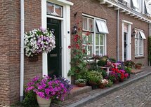 Bloemenstraat Veere (Ansichtkaart)