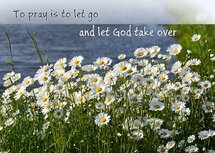 To pray is to let go (Ansichtkaart)