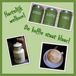 'De koffie staat klaar!' (ENKEL)