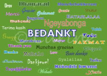 Bedankt (Ansichtkaart, groot)
