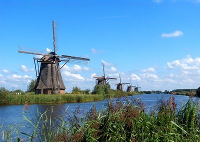 Kinderdijk, blanco (Ansichtkaart)
