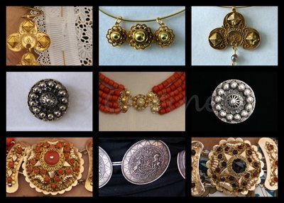 Collage sieraden (Ansichtkaart, groot)