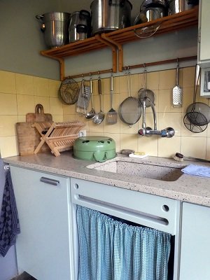 Keuken, jaren-50 (Ansichtkaart, standaard)