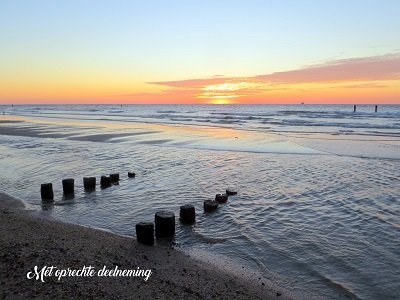 Deelneming, zee (Ansichtkaart)