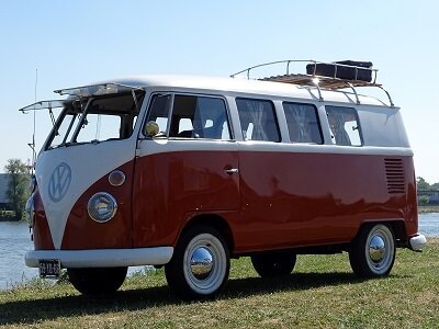 VW-bus (Ansichtkaart)
