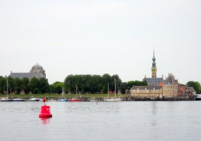 Blik op Veere (Ansichtkaart)