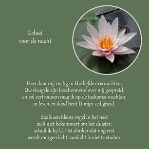 Gebed voor de nacht Gebed voor de nacht